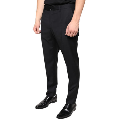 Dolce & Gabbana Wool Skinny Dress Pants for Effortless Elegance
