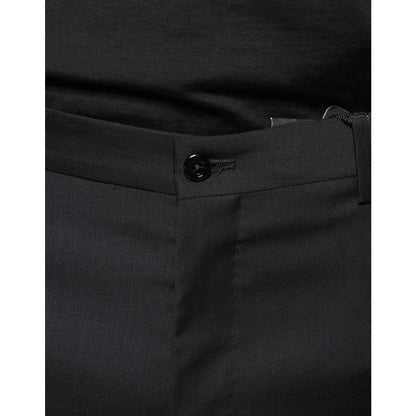 Dolce & Gabbana Wool Skinny Dress Pants for Effortless Elegance