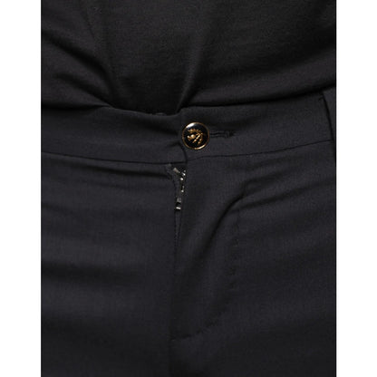 Dolce & Gabbana Wool Skinny Dress Pants Sizzle with Style