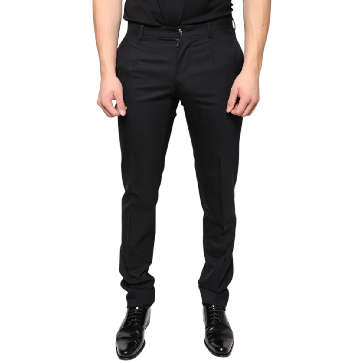 Dolce & Gabbana Wool Skinny Dress Pants Sizzle with Style