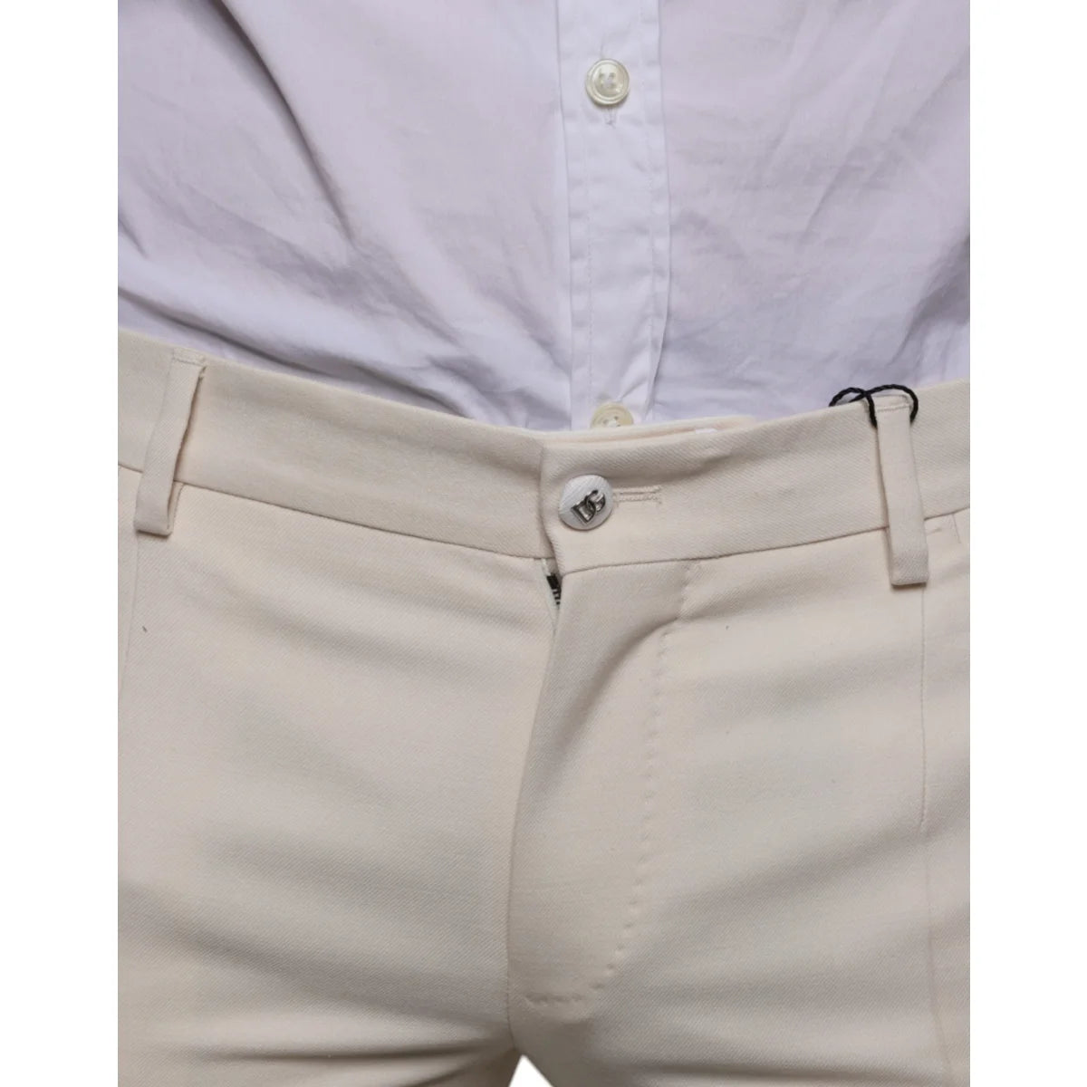 Dolce Gabbana Wool Skinny Pants Luxurious Designer Style &