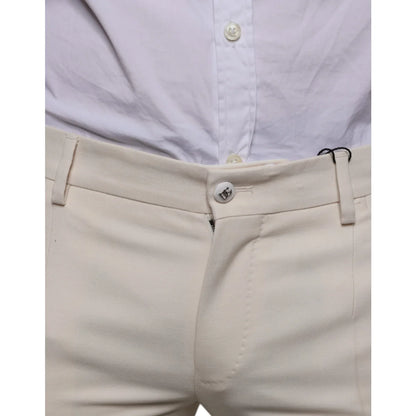 Dolce Gabbana Wool Skinny Pants Luxurious Designer Style &