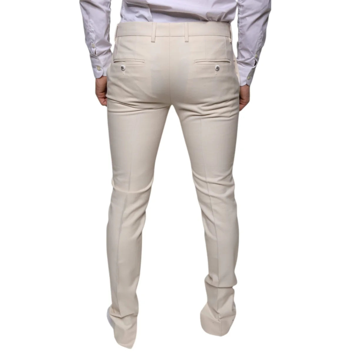 Dolce Gabbana Wool Skinny Pants Luxurious Designer Style &