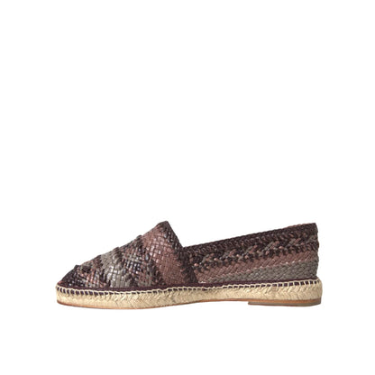 Dolce & Gabbana Woven Buffalo Leather Espadrilles Shoes