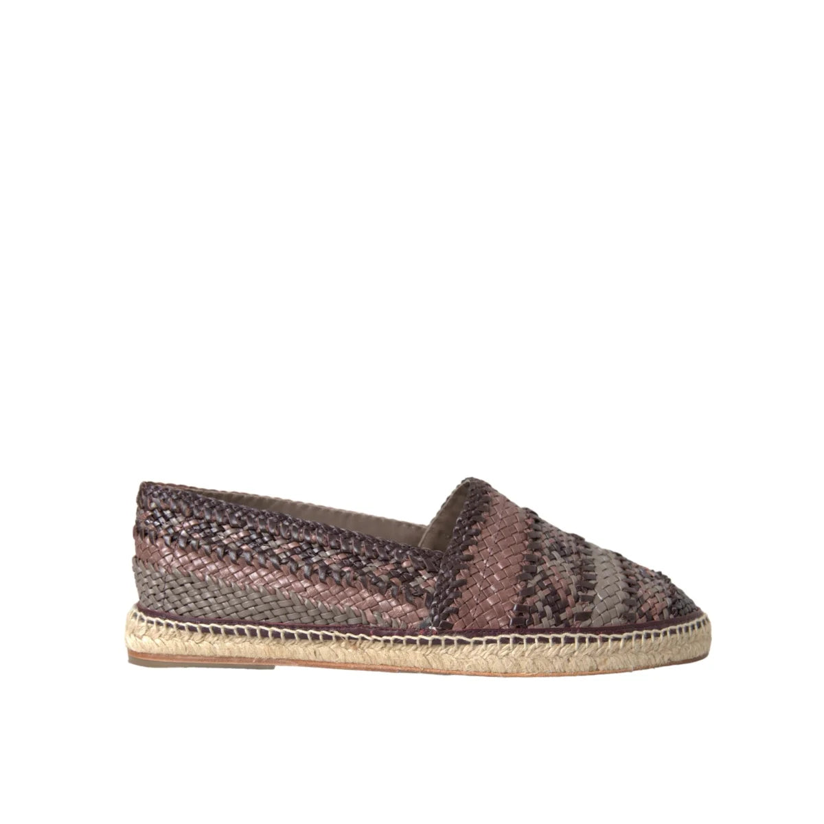 Dolce & Gabbana Woven Buffalo Leather Espadrilles Shoes