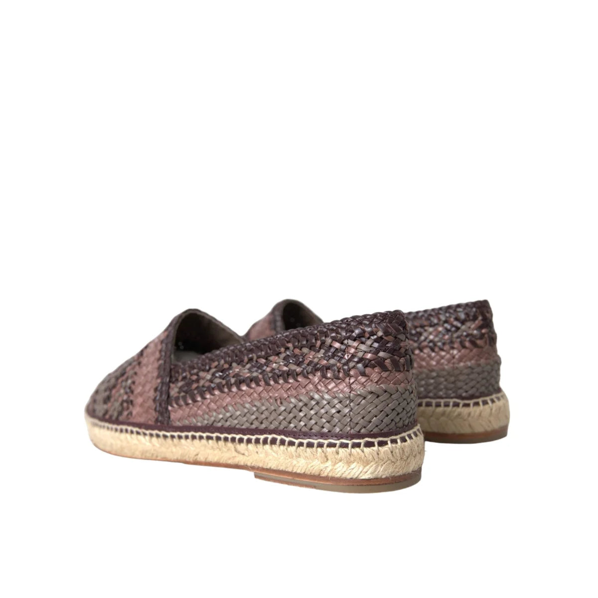 Dolce & Gabbana Woven Buffalo Leather Espadrilles Shoes