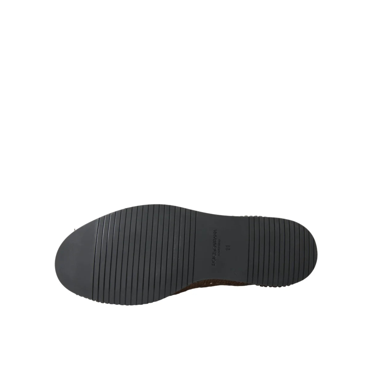 Dolce Gabbana Woven Leather Loafers Shoes Authentic Luxury Style &