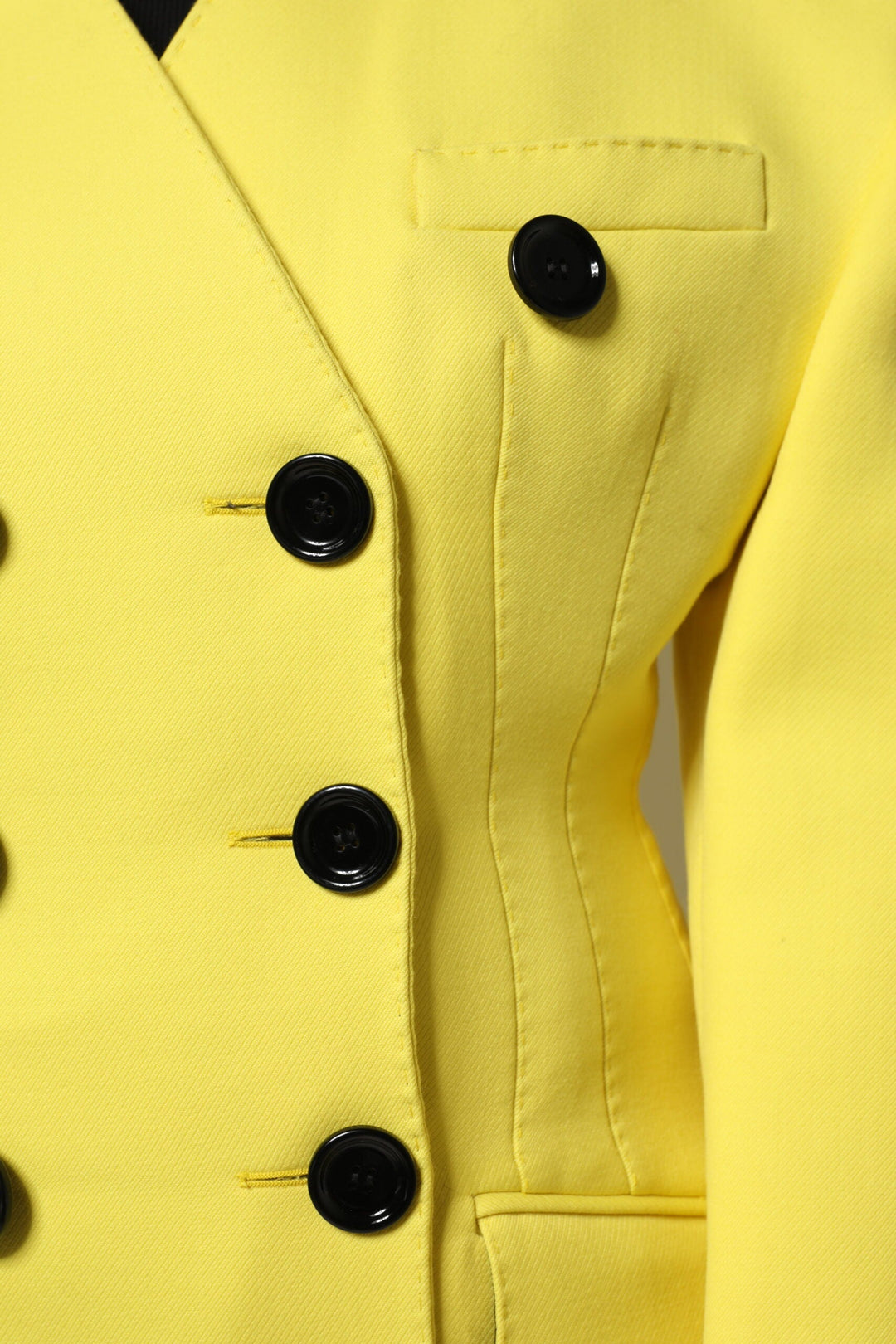 Dolce &amp; Gabbana Trench Coats - Yellow Double Breasted Coat Jacket
