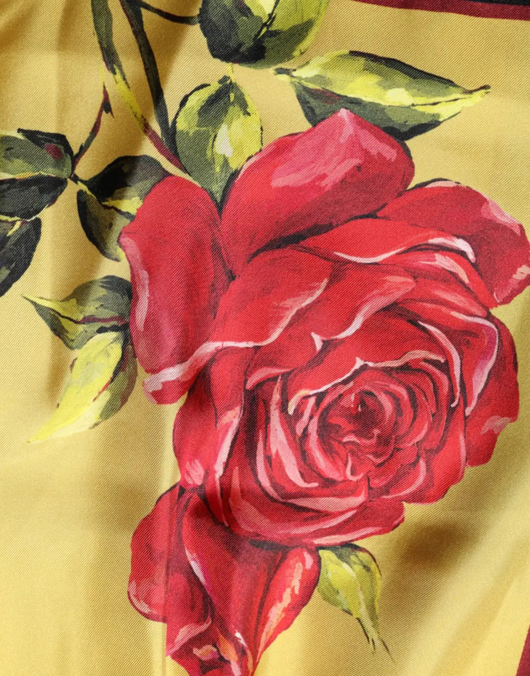 Dolce &amp; Gabbana Yellow Floral Print Silk Men Bermuda Shorts