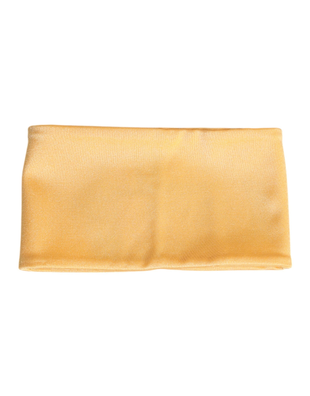 Dolce &amp; Gabbana Yellow Nylon Stretch Women Neck Warmer Scarf
