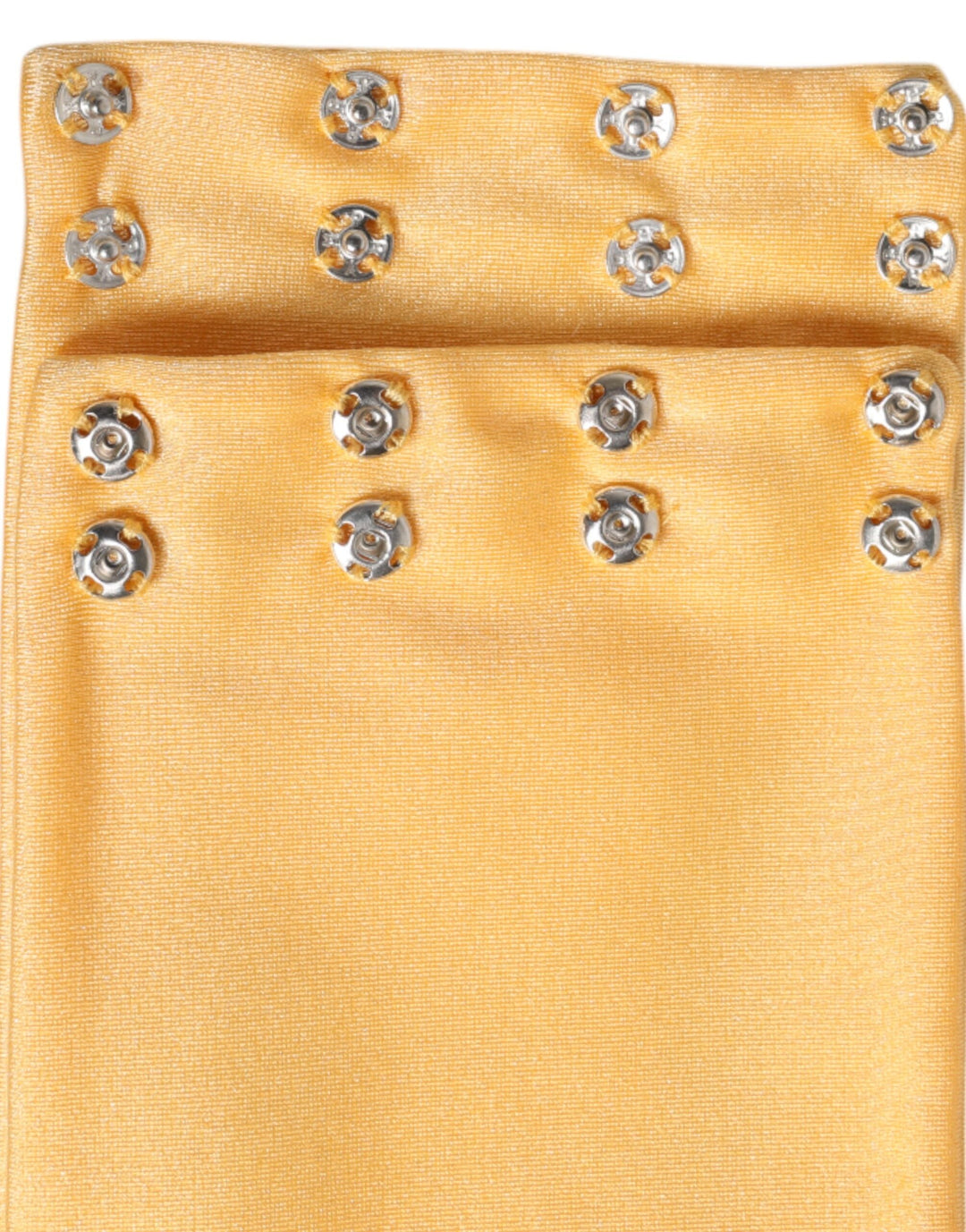 Dolce &amp; Gabbana Yellow Nylon Stretch Women Neck Warmer Scarf