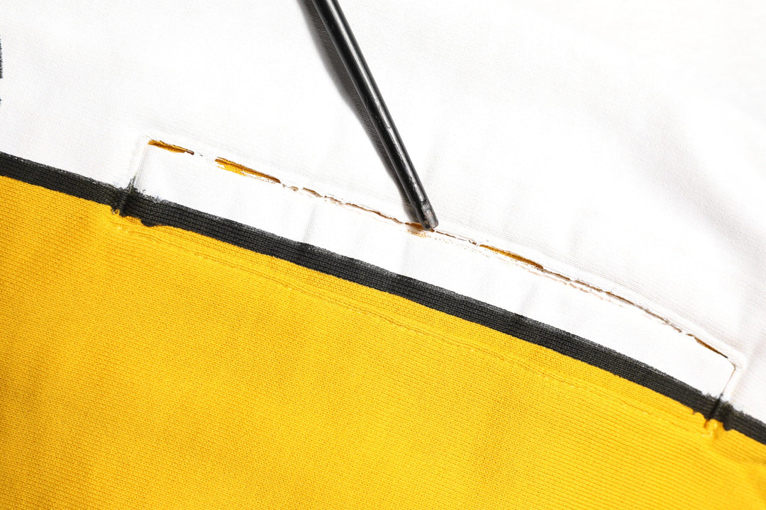 Dolce &amp; Gabbana Yellow Print Cotton Drawstring Jogger Pants
