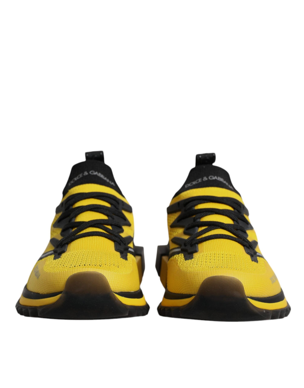 Dolce & Gabbana Yellow Sorrento Sport Stretch Sneakers Shoes