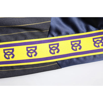 Dolce Gabbana Zip Bomber Jacket Black Striped Turtleneck Style &