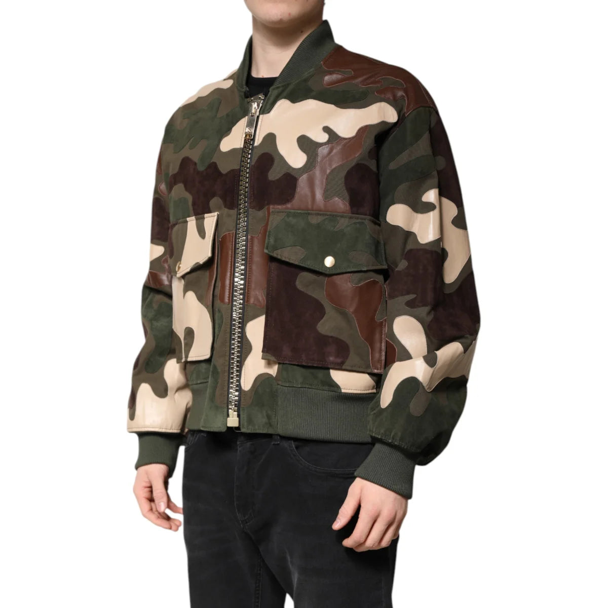 Dolce Gabbana Zip Jacket Sizzles in Luxe Cotton Blend Style &