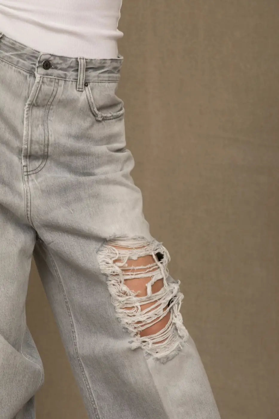 Don The Fuller Gray Cotton Jeans &amp; Pant