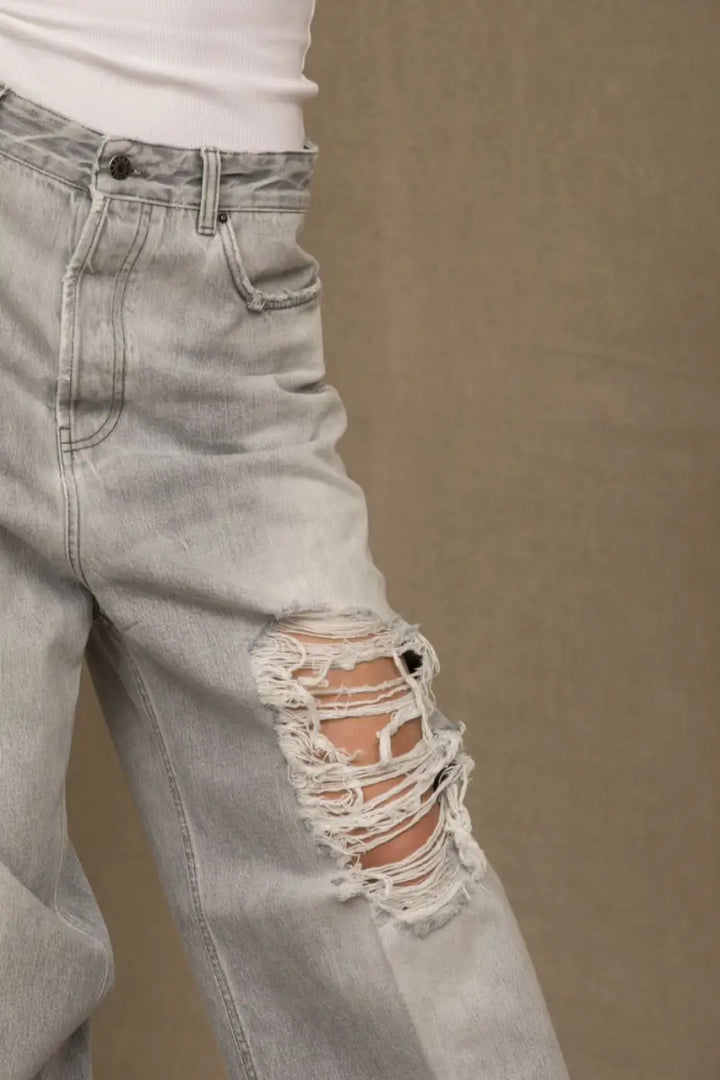 Don The Fuller Gray Cotton Jeans &amp; Pant