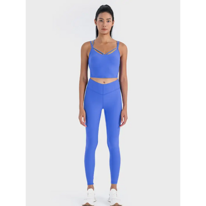 Ultimate Comfort Double Strap Ribbed Sports Cami for Athleisure Clothing Tops Trendsi