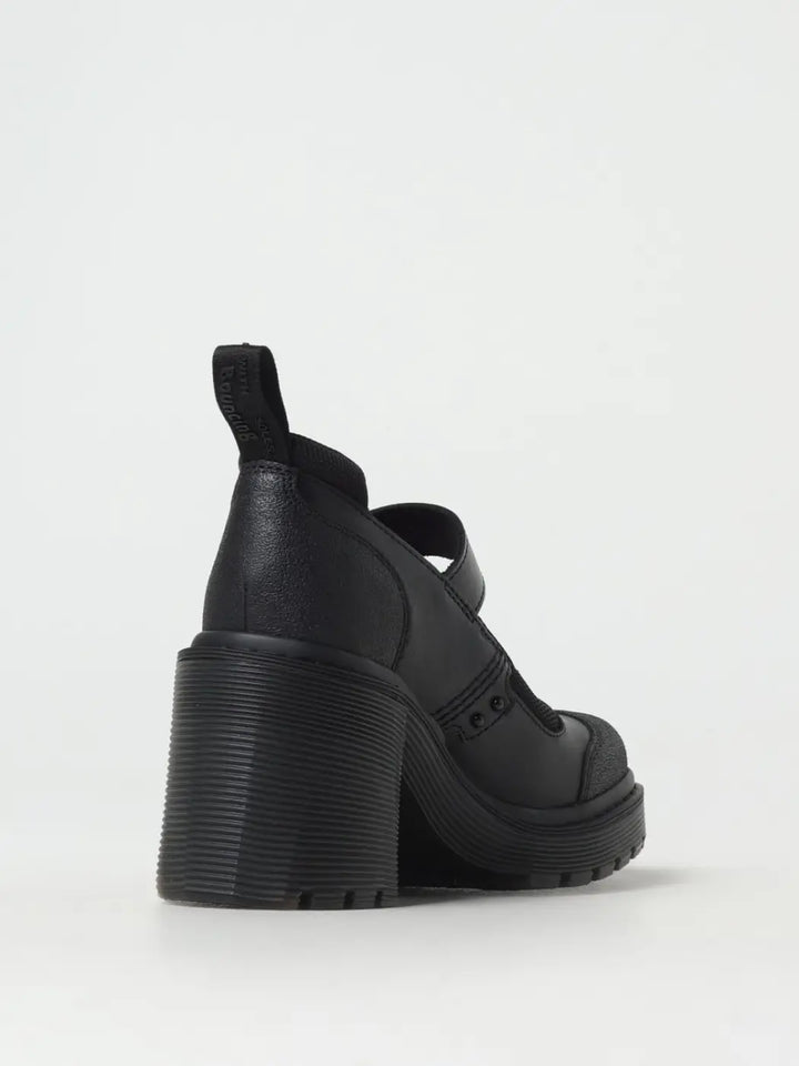 Dr. Martens Black Leather Platform Pumps