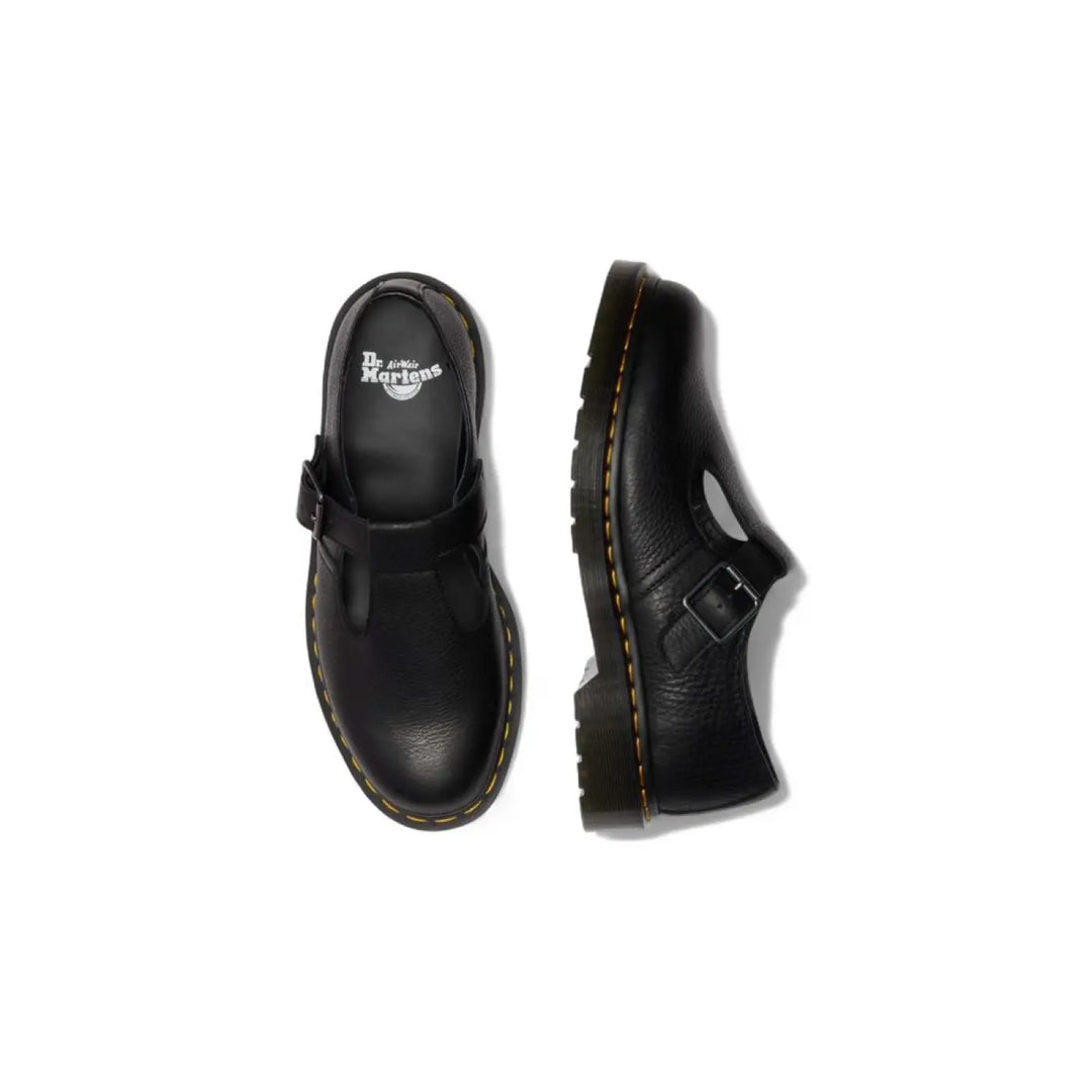 Dr. Martens Black Leather Platform Pumps