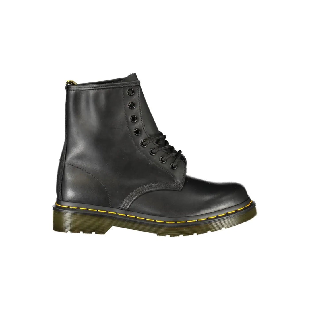 Dr. Martens Black Leather Unisex Ankle Boot