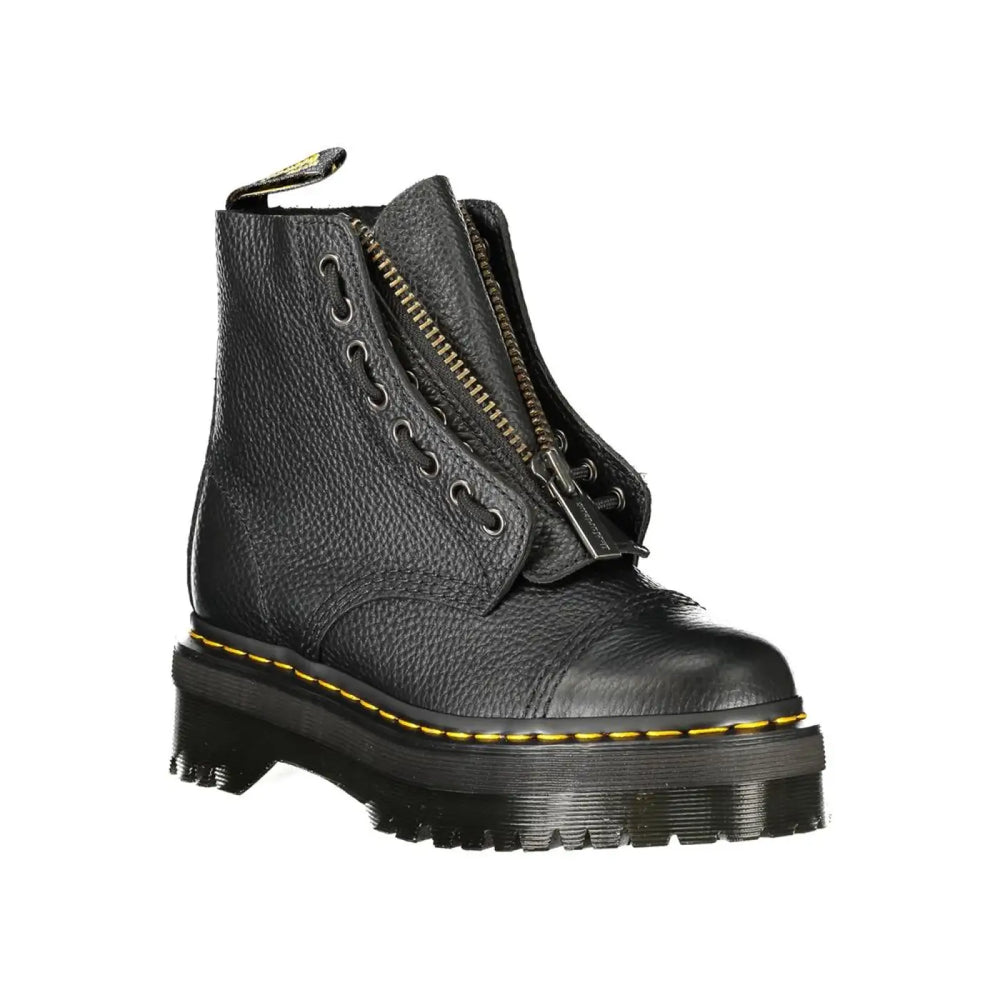 Dr. Martens Black Leather Unisex Ankle Boot