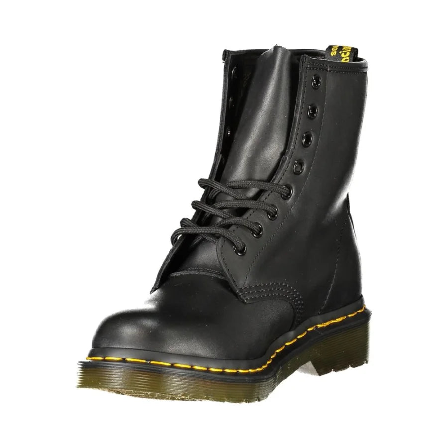 Dr. Martens Black Leather Unisex Ankle Boot