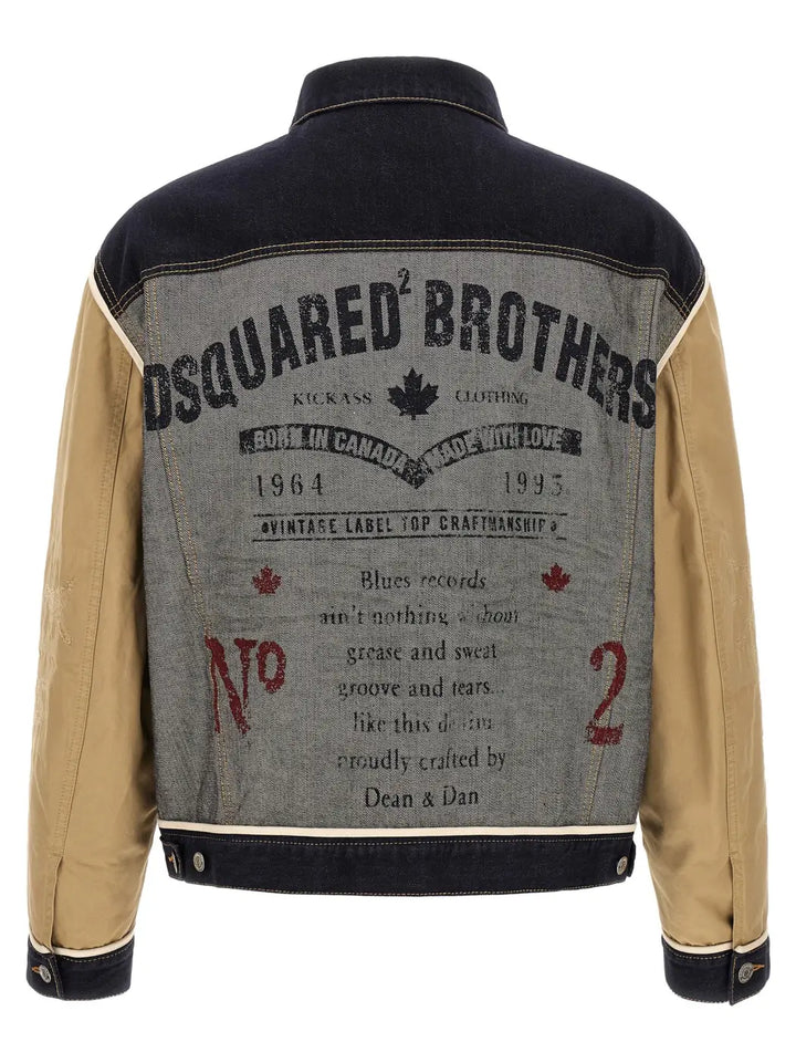 Dsquared² Beige Cotton Denim Jacket