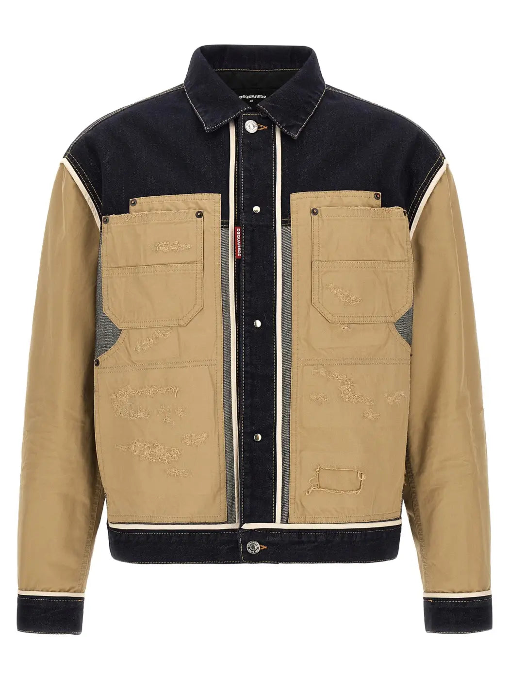 Dsquared² Beige Cotton Denim Jacket