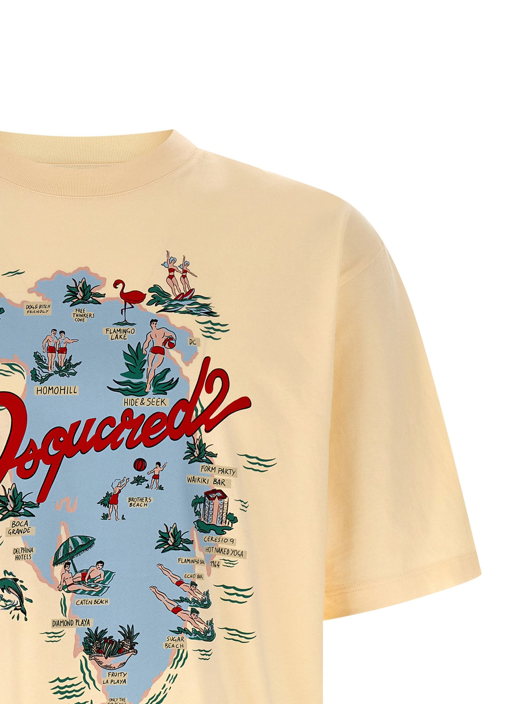 Dsquared² Beige Cotton T-shirt