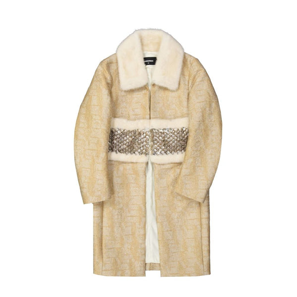 Dsquared² Overcoats - Beige Polyamide Coat