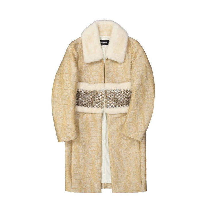 Dsquared² Overcoats - Beige Polyamide Coat