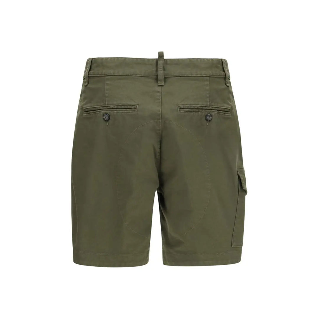 Dsquared² Bicolor Cotton Bermuda Shorts