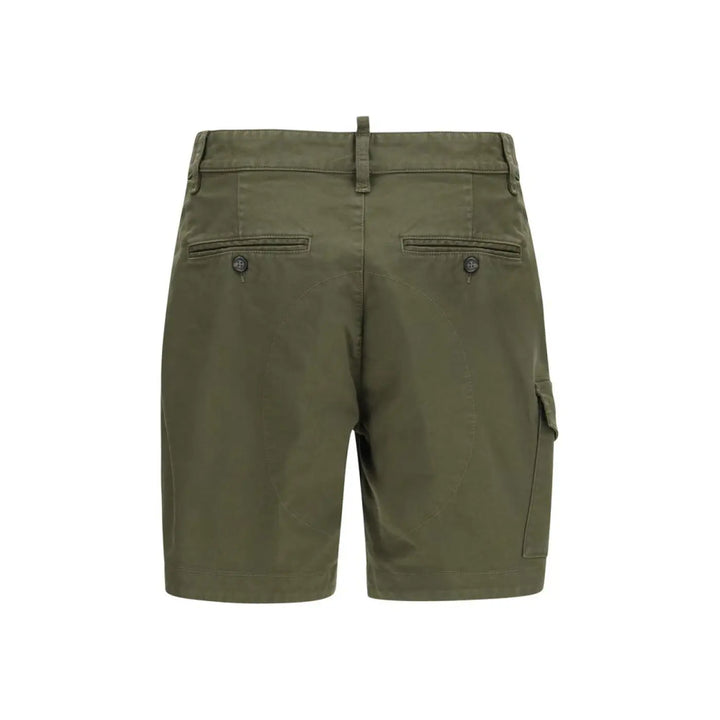 Dsquared² Bicolor Cotton Bermuda Shorts