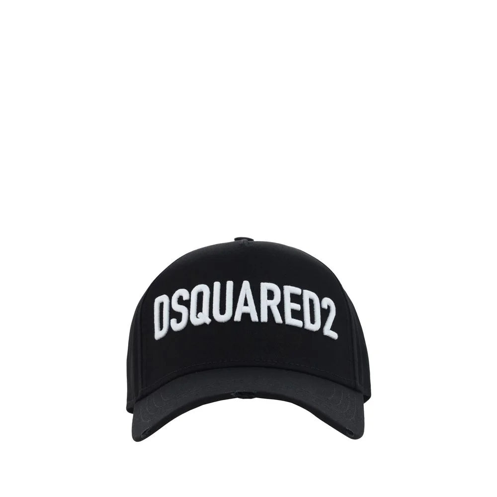 Dsquared² Black Cotton Cap (Baseball Hat)