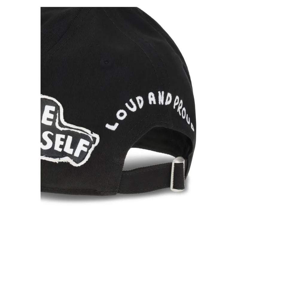 Dsquared² Black Cotton Cap (Baseball Hat)