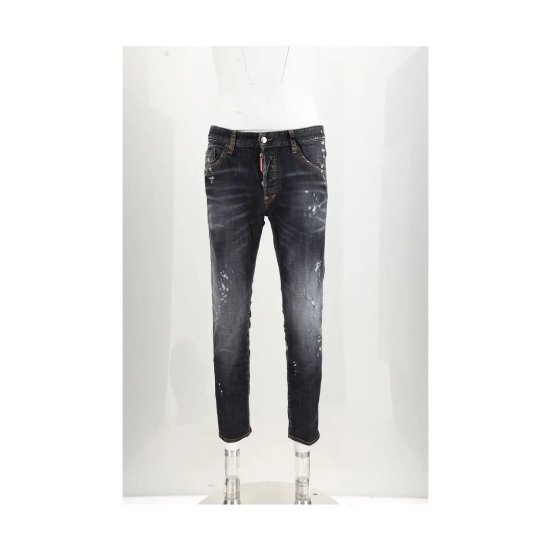Dsquared² Black Cotton Jeans Denim