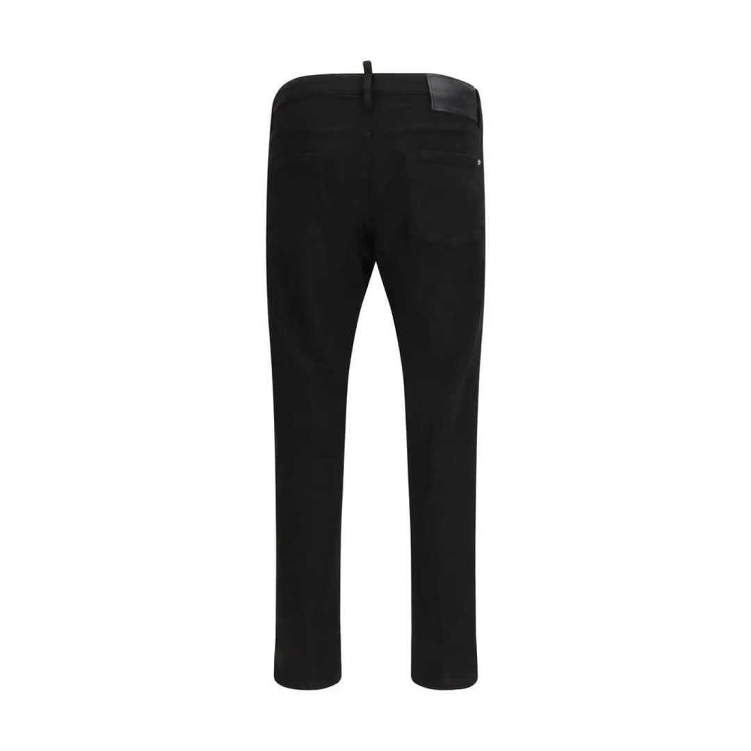 Dsquared² Black Cotton Slim Fit Jeans