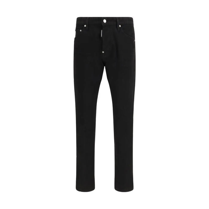 Dsquared² Black Cotton Slim Fit Jeans