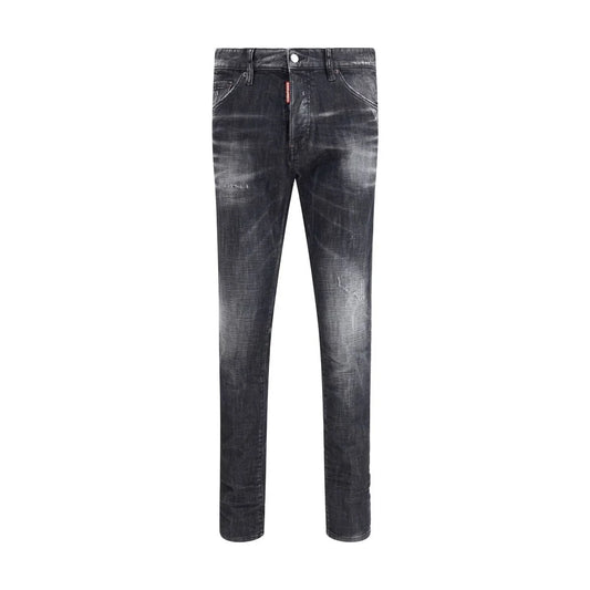 Dsquared² Black Cotton Slim Fit Jeans