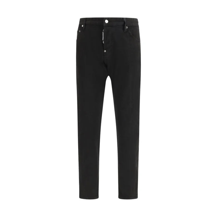 Dsquared² Black Cotton Slim Fit Jeans