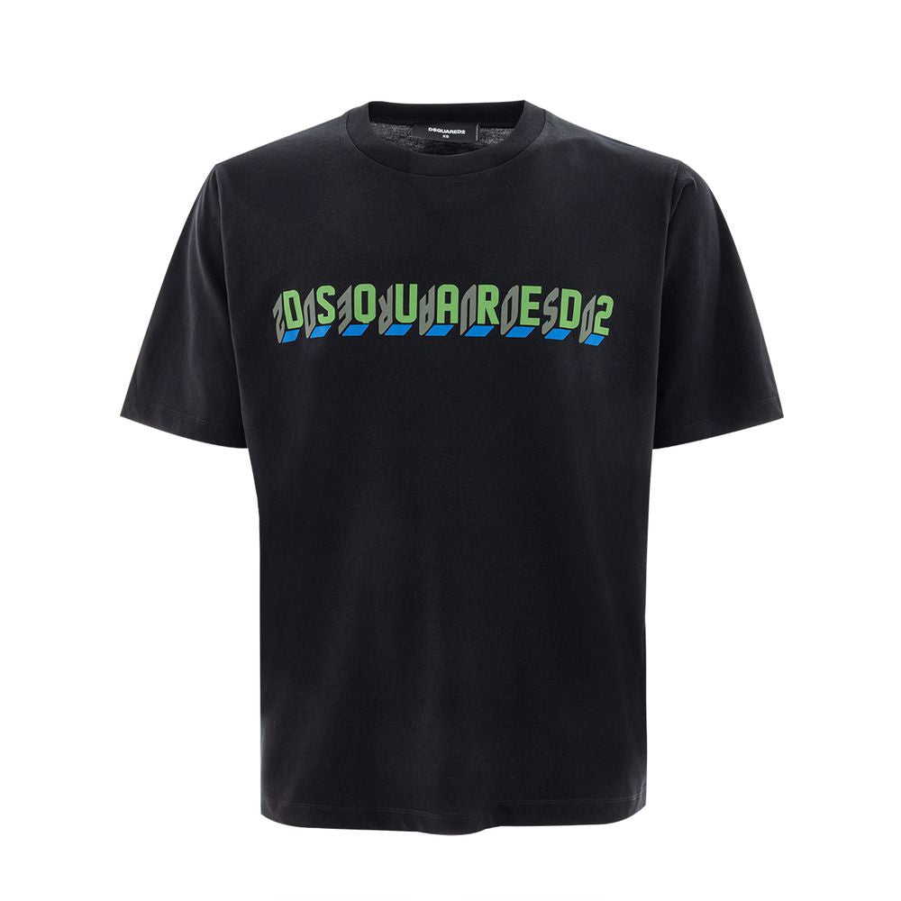 Dsquared² Black Cotton T-shirt