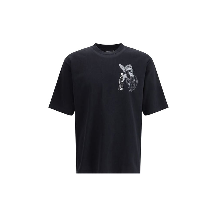 Dsquared² Black Cotton T-shirt