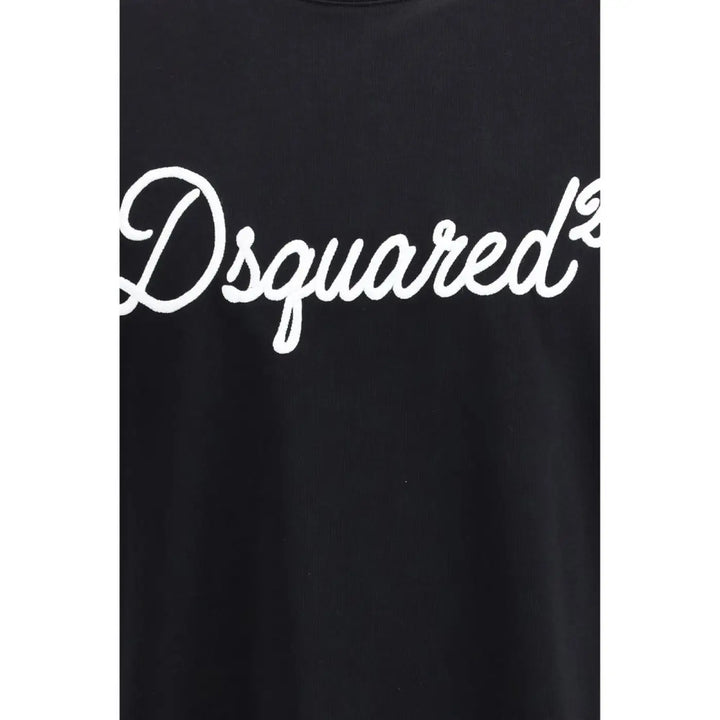 Dsquared² Black Cotton T-shirt