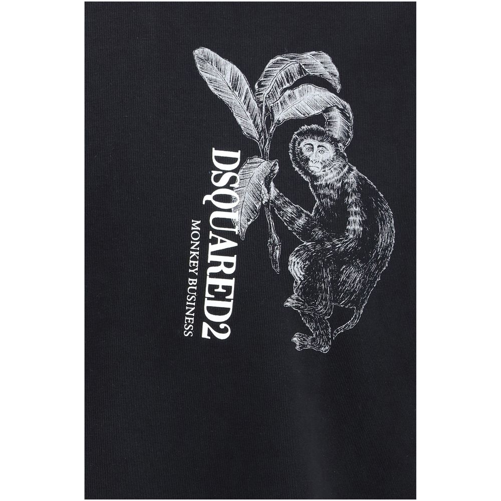 Dsquared² Black Cotton T-shirt
