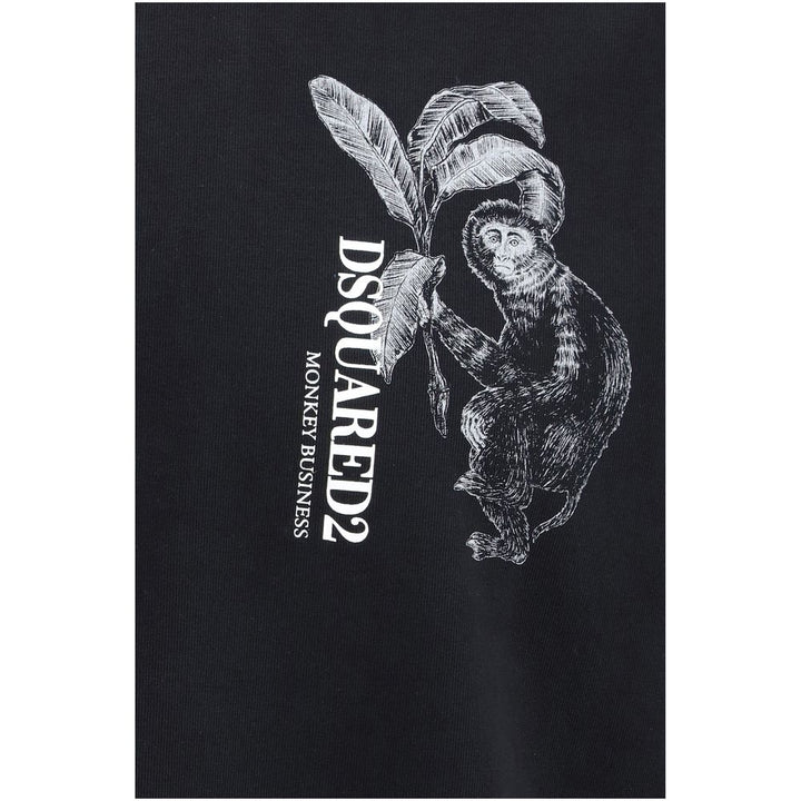 Dsquared² Black Cotton T-shirt