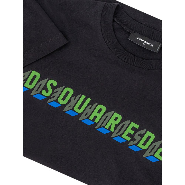 Dsquared² Black Cotton T-shirt