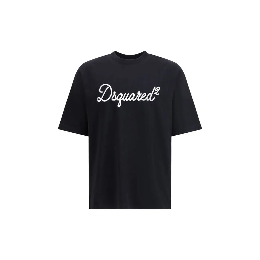 Dsquared² Black Cotton T-shirt