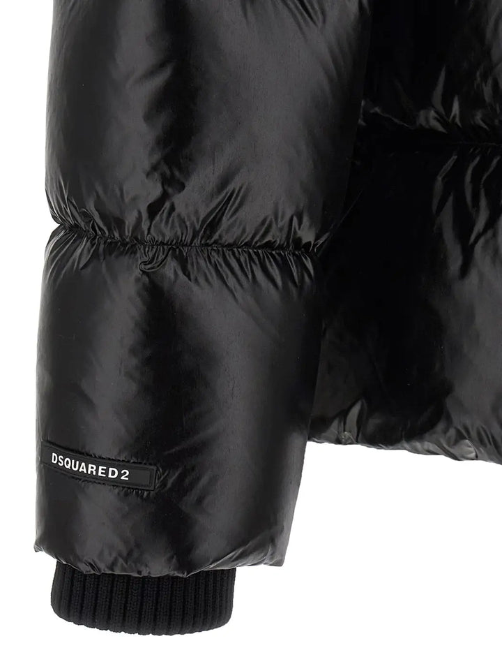 Dsquared² Black Polyamide Full-length Jacket