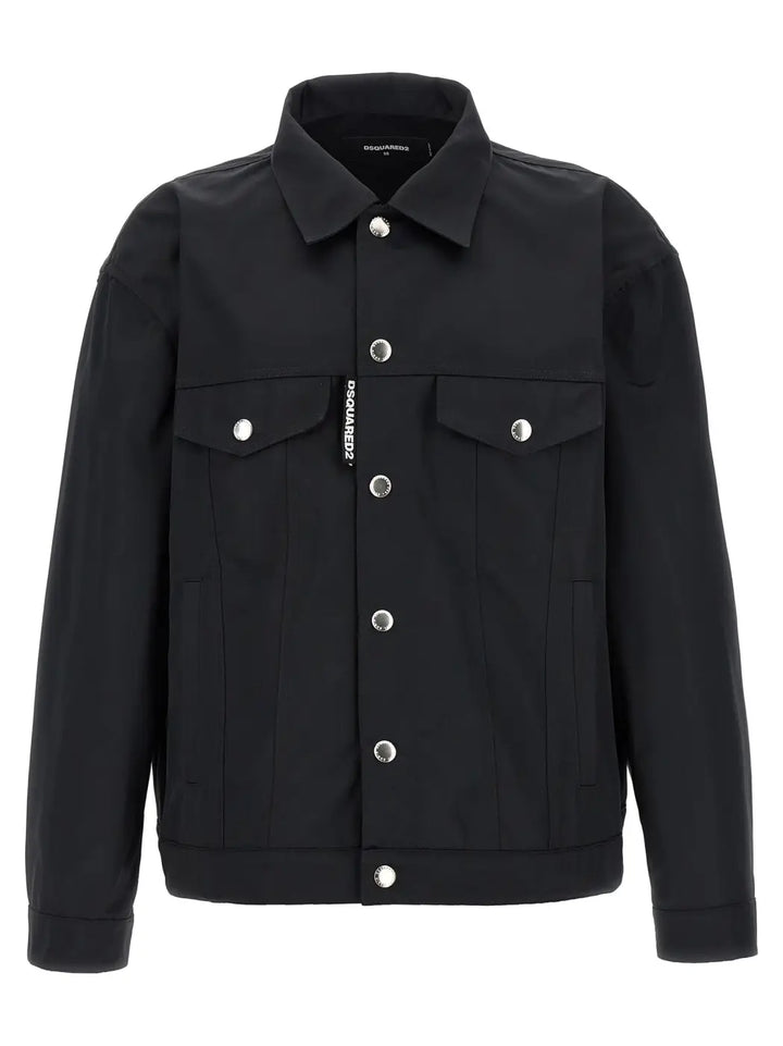 Dsquared² Black Polyester Full-length Jacket